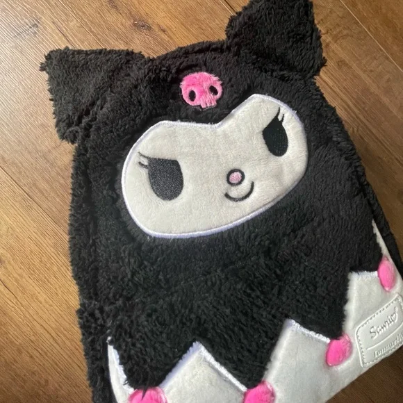 One Left! LOUNGEFLY (Sanrio)-NWT Fluffy Kuromi Mini Backpack - Picture 9 of 15